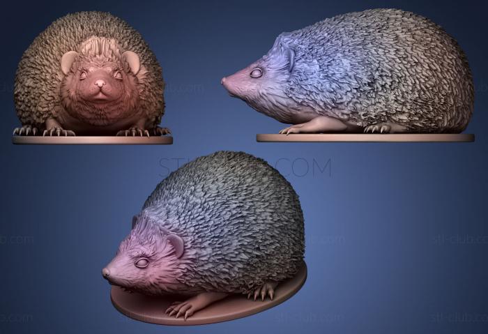 3D model Hedgehog on plinth (STL)